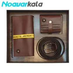 ست هدیه کیف و کمربند چرم مونت بلانک Mont Blanc - فروشگاه اینترنتی نوآورکالا