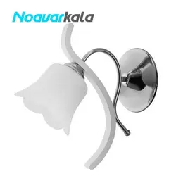 چراغ دیواری چوبی تک شعله چشمه نور کد 888/1W نوآورکالا