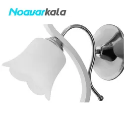 چراغ دیواری چوبی تک شعله چشمه نور کد 888/1W نوآورکالا