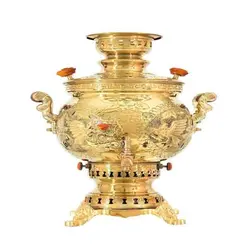 سماور زغالی طاووس مدل روسی کد 3-117 گنجایش 6 لیتر