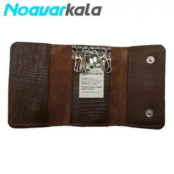 جا کارتی و جا کلیدی چرم بوفالو سیاه - فروشگاه اینترنتی نوآورکالا
