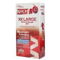 کاندوم تاخیری گرم خاردار 5 کاره خیلی بزرگ XXL ناچ کدکس 12 عددی
