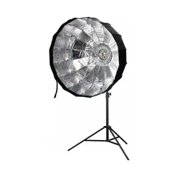 بیوتی دیش پارابولیک 16 وجهی عمیق همراه با گرید Beauty Dish Silver 105cm