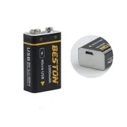 باتری کتابی قابل شارژ بستون beston MICRO USB 1000MAH Rechargeable Battery