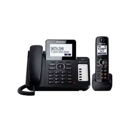 تلفن بی سیم پاناسونیک مشکی Panasonic KX-TG6671 Wireless Phone