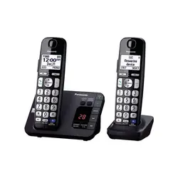 تلفن بی سیم پاناسونیک نقره ای Panasonic KX-TGE232B Wireless Phone