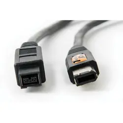 کابل Tether Tools TetherPro FireWire 800/400-9 to 6 pin, 15',BLK