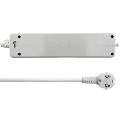 سیم سیار 4 خانه مغزی سرامیکی و ارت دار پارت الکتریک با کابل 3 متری