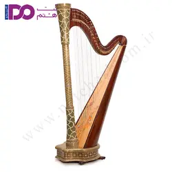 چنگ عباسی مدل اهورا _ خاتم کاری مشخصات و قیمت | گالری موسیقی نت هشتم