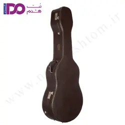 هاردکیس چوبی چرمی قفل دار گیتار