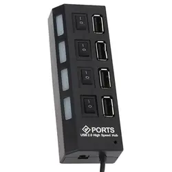 هاب 4 پورت USB 2.0 پورت مدل HI-SPEED