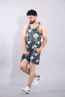 ست رکابی شلوارک بدنسازی