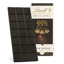 شکلات تلخ ۹۹ درصد اکسلنس لینت – lindt
