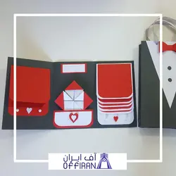 اسکرپ بوک همراه با بگ ست مدل آیریس