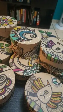 جعبه کادو طرح استوانه