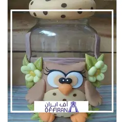 شیشه مربا طرح جغد