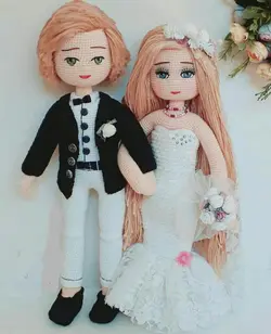 عروسک آرش و ملیکا (جنس کاموا)