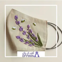 ماسک پارچه ای طرح سنبل