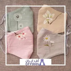 ماسک پارچه ای طرح سنبل