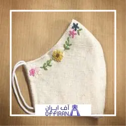 ماسک پارچه ای طرح سنبل