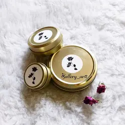 شمع قوطی فلزی درب دار