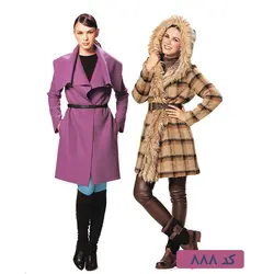 الگو خیاطی پالتو زنانه 888