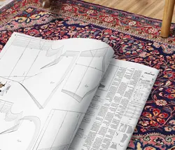 الگو خیاطی پالتو زنانه 888