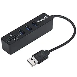 هاب USB 2.0 سه پورت وکارت خوان ایکس پی مدل XP-834 | فروشگاه عمده کار