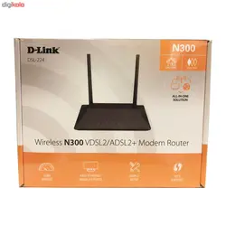 مودم/روتر VDSL2/ADSL2 شرکت DLINK مدل DSL-224