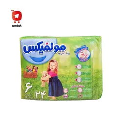 پوشک مولفیکس سایز 6 تعداد 24 تایی