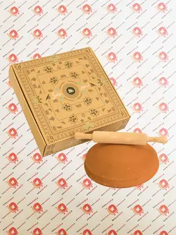 تنور خانگی گلی، همراه با وردنه