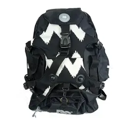 کوله پشتی اسکیت طرح DC | مشکی سفید