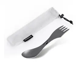 قاشق تیتانیوم کمپ و کوهنوردی نیچرهایک NATUREHIKE TZD12 TITANIUM CUTLERY SET NH19T012-D