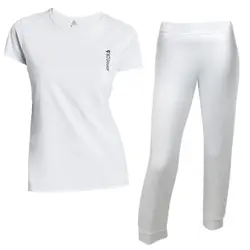 ست تی شرت نخی و شلوارک زنانه کد 602