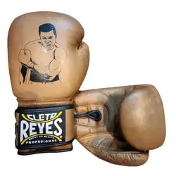 دستکش بوکس طرح محمد علی کلی CLETO REYES در دو رنگ مشکی و قهوه ای