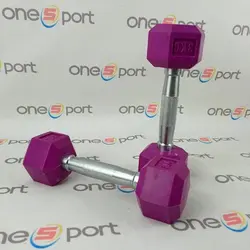 دمبل شش ضلعی رنگی 3 کیلوگرمی | بسته دو عددی