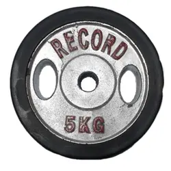 صفحه هالتر دور لاستیک فلزی خانگی رکورد بسته دو عددی