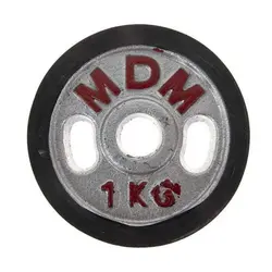 وزنه هالتر خانگی فرمانی فلزی دورلاستیکی MDM