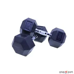 دمبل شش ضلعی 20 کیلوگرم بسته دو عددی