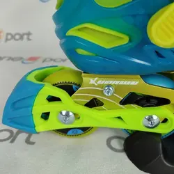 اسکیت کالاری X1 پسرانه | آبی زرد