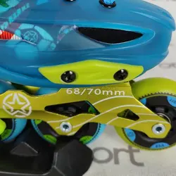 اسکیت کالاری X1 پسرانه | آبی زرد