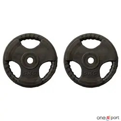 وزنه هالتر خانگی 5 کیلوگرمی بسته دو عددی