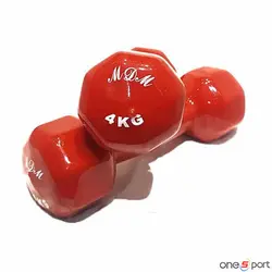 دمبل ایروبیک روکش دار 4 کیلویی MDM
