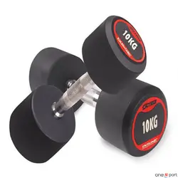 دمبل گرد رنگی بسته 2 عددی