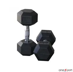 دمبل شش ضلعی 12.5 کیلوگرم بسته دو عددی