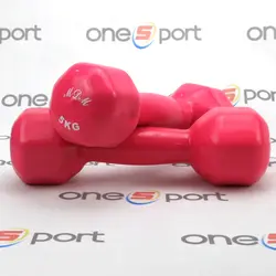 دمبل ایروبیک روکش دار 5 کیلویی MDM