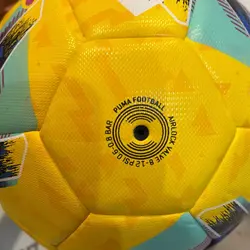 توپ پوما سری آ ایتالیا زرد رنگ دوختی اورجینال پاکستانی