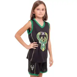 پیراهن و شورت بسکتبالی بچه گانه میلواکی باکس مشکی