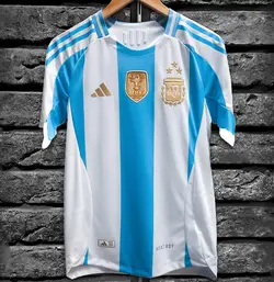 لباس اول آرژانتین 2024 ورژن پلیری با لوگوی ژله ای و تایلندی