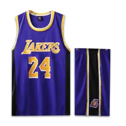 پیراهن شورت بسکتبالی لس آنجلس لیکرز بنفش کوبی برایانت شماره 24